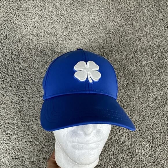 Black Clover Hat Cap Fitted Mens Small Live Lucky Baseball Polyester Spandex - Picture 1 of 11